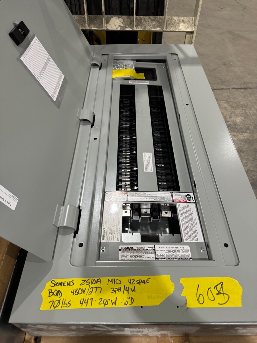 250 225 200 AMP MLO MAIN LUG ONLY Panel Panelboard 480V/277V 208V 