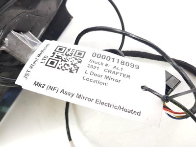 VOLKSWAGEN CRAFTER DOOR MIRROR LEFT SIDE 7C2857407G MK2 NF 2017 