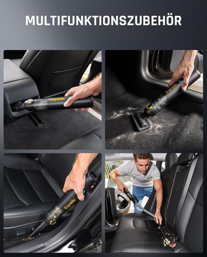Fanttik Slim V8 Apex Akku-Handstaubsauger 19000 Pa/45 AW, RobustClean™ Schwarz - Afbeelding 6 van 9