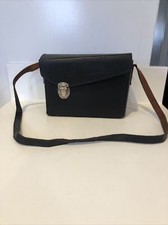 Vintage Leather Hard Camera Bag Case Made in Hong Kong