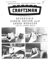 Craftsman 665.256560 Parts List And instruction Manual Instructions
