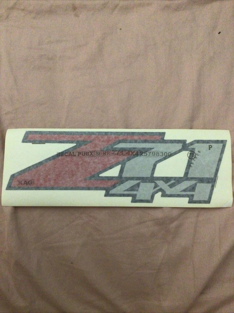 GM OEM Pickup Z71 4x4 Bed Decal Sticker 25798300 for sale online | eBay