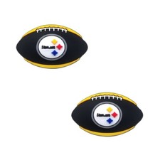 NFL Pittsburgh Steelers Football Team For Crocs Shoe Charms Jibbitz - 2 pieces
