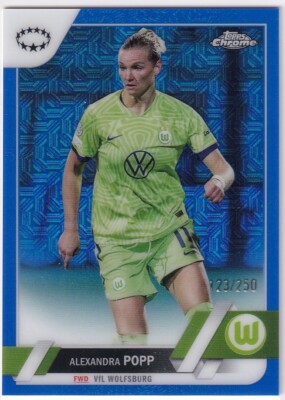 2023 Topps UEFA Women's Champs Blue Mojo #123/250 #65 Alexandra Popp