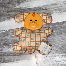 Vintage 1982 Fisher-Price Baby Rattle Toy Dog 652 Face Graphics Great