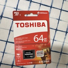 Toshiba EXCERIA microSDXC UHS-I Card 64GB Class 10 High Speed with Adapter