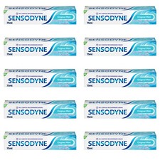10x Sensodyne Original Mint Toothpaste 75ml-No.1 Dentist Recommended Toothpaste 35.99 per litre