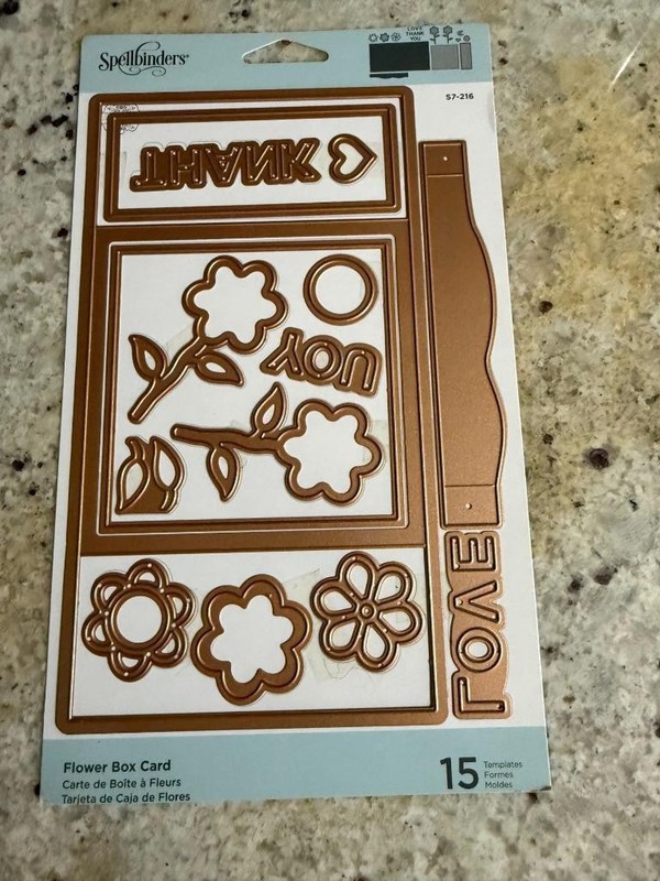 Spellbinders 15 pc.  Die Set - FLOWER BOX CARD