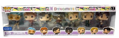 New! BTS Dynamite Funko Pop 7-Pack Walmart Exclusive - MINT Box Sharp Corners