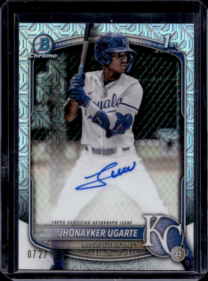 2025 Bowman Jhonayker Ugarte Chrome Auto HTA Choice Refractor 1st #72/150