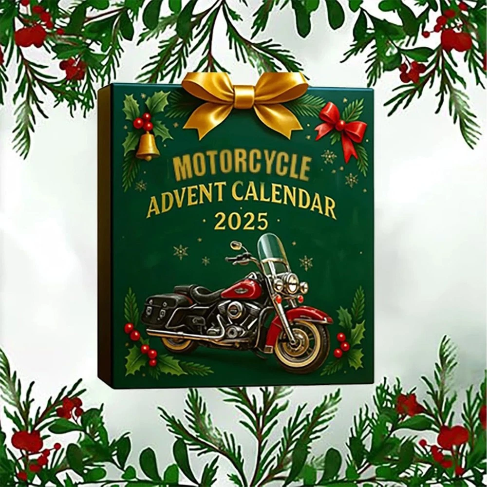 Christmas Countdown Calendar Surprise Blind Box - Motorcycle Model