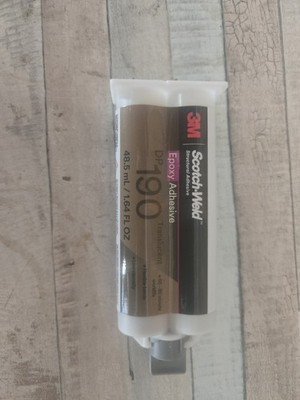 3M Scotch-Weld Epoxy Adhesive DP190 Dual Cartridge ,Translucent 48.5mL Duo-Pak