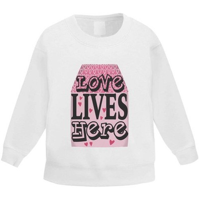 ''Love Lives Here'' Kinder Sweatshirt / Pullover / Pulli (KW060977)