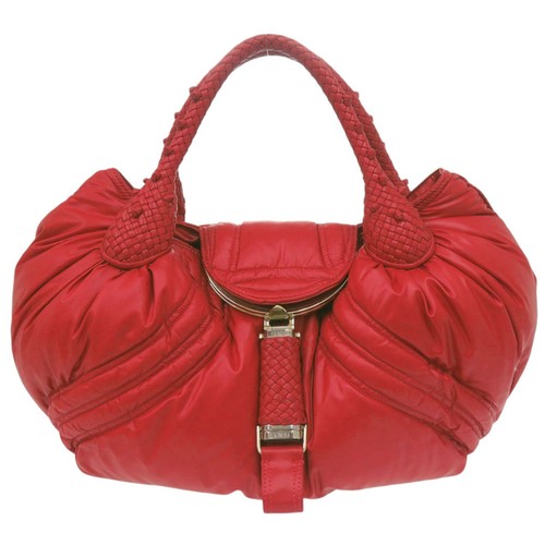 Fendi x Moncler Spy Bag Red Nylon Leather Top Handle Bag Italy