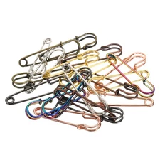 21 Pcs Safety Pins,for Clothing, Knitting, Sewing  (Multicolored, 2.52-Inch)