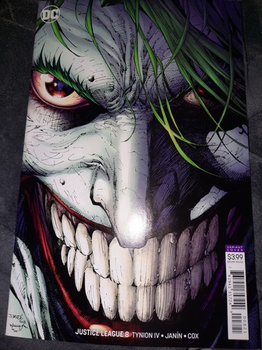 Justice League #8 Awesome Joker Variant Cover!Beautiful NM Condition Never Read