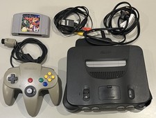 Nintendo 64 N64 Console With Controller + Power Supply + Game + Cables Tested 