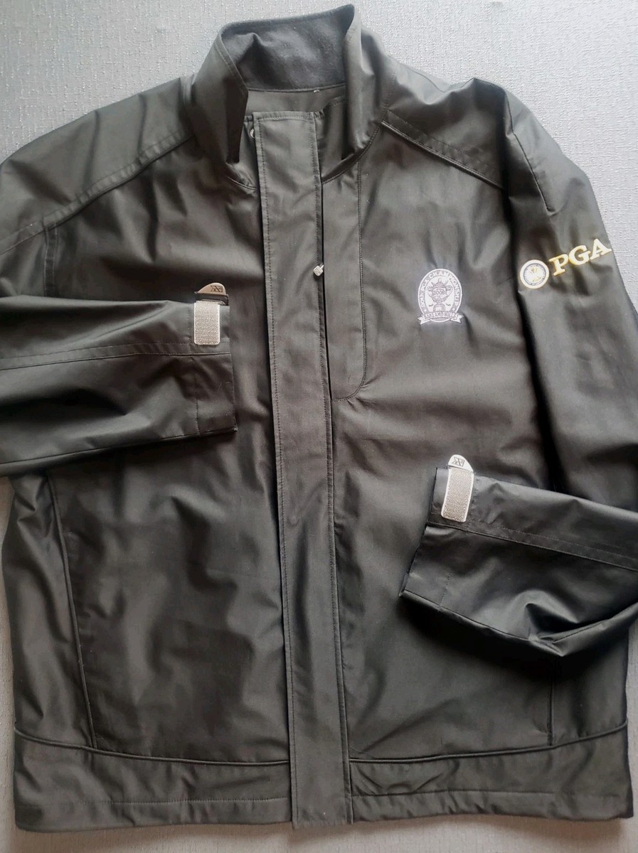 Cutter&Buck CBWeatherTec Men XL Full 90th PGA Golf Jacket Black