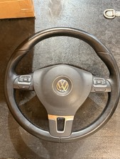 VW Mk6 Golf Tiguan Passat Leather Multifunction Steering Wheel