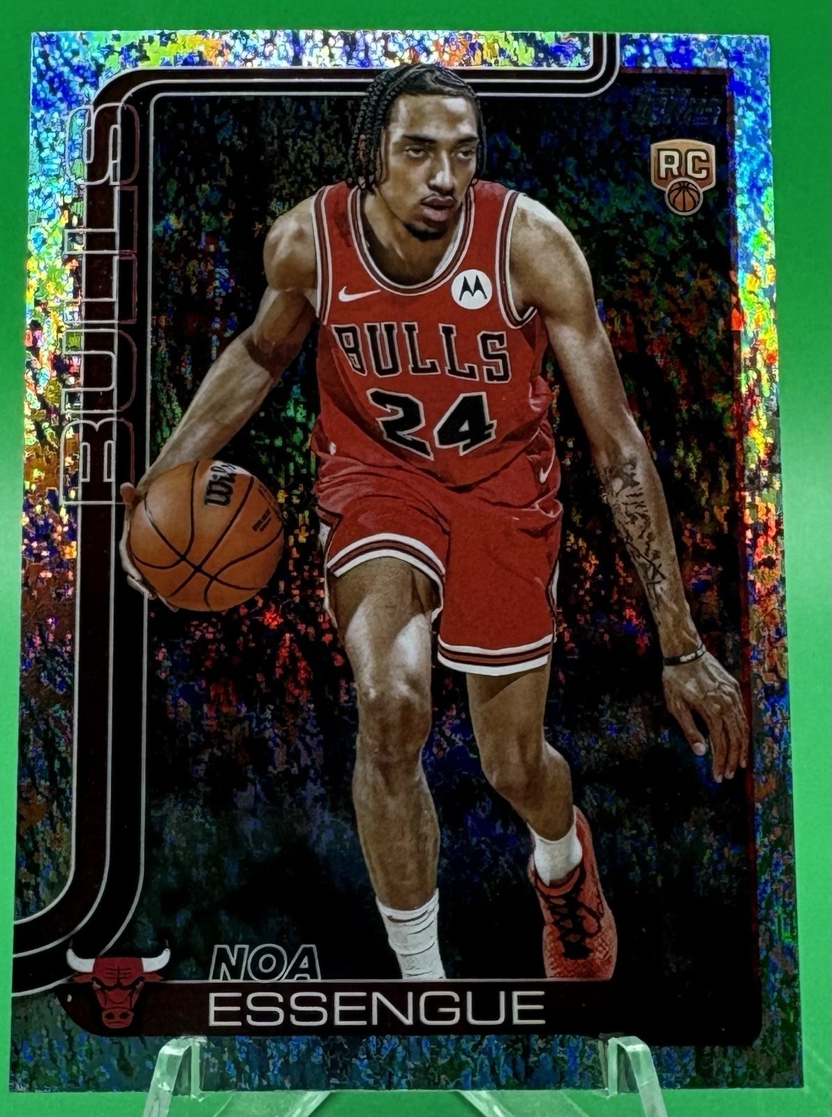 2025-26 Topps Basketball Holo Foil Noa Essengue RC 212 Chicago Bulls Rookie