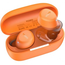 TOZO A1 Wireless Earbuds Bluetooth 5.3 Light Weight in Ear Headset, Orange