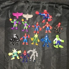 Imaginext Playskool Marvel Super Heroes lot 14 Figures Spider-Man Electro Rhino