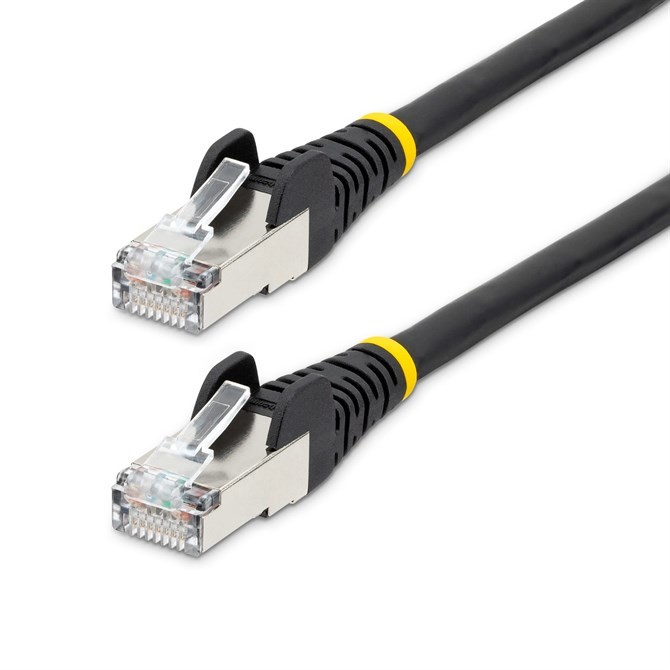 StarTech.com 1.5m CAT6a Ethernet Cable - Black - Low Smoke Zero Halogen LSZH - 1