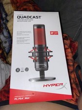 HyperX QuadCast Red LED USB Cardioid Microphone - Black