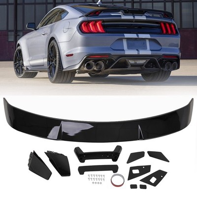 Rear Trunk Spolier Wing Fits 2015-2022 Ford Mustang S550 Glossy Black GT Style
