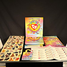 Vintage Ty Beanie Babies Official Club Membership Kit w/ 136 Stickers lot of 3