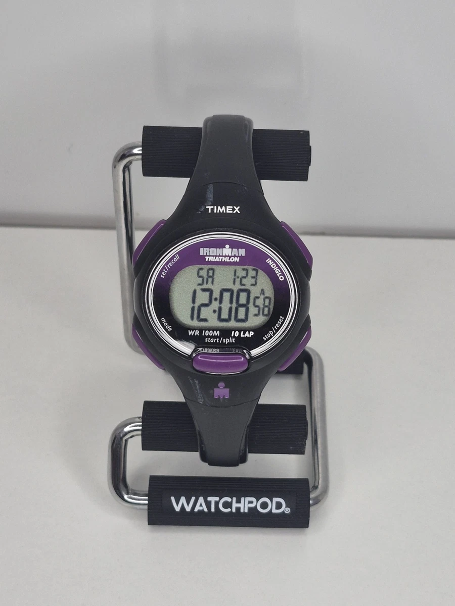 Vintage 1996 Timex Ironman Triathlon 50 Lap Purple Digital Watch New Battery Timex | Accessories | Vtg Timex Ironman Triathlon Watch  main image 2