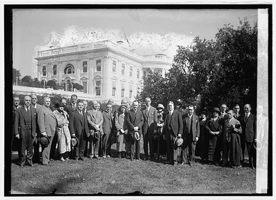 Coolidge with Fur Traders Association at White House,Washington,DC,1924,1