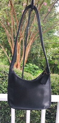 Coach L7D-9020 MINI Black Vintage Ergo Leather Shoulder Hobo Bag