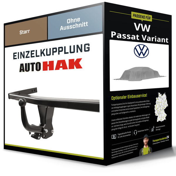 Starre AnhäNgerkupplung für VW Passat Variant 1997-2000 B5 Typ 3B5 Auto Hak NEU-image