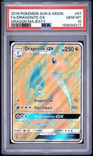 Pokemon Dragonite GX Full Art Card Dragon Majesty 67/70 Ultra Rare PSA 10 on eBay