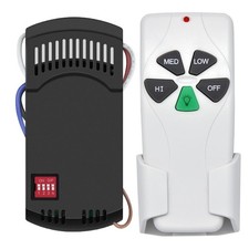 Universal Ceiling Fan Remote Control And Receiver Kit With Dimmer For 3speed Cei