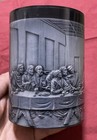 The Last Supper Christian Decor Acrylic Covered Pen Holder - Vintage 4"H x 2"D — photo 3