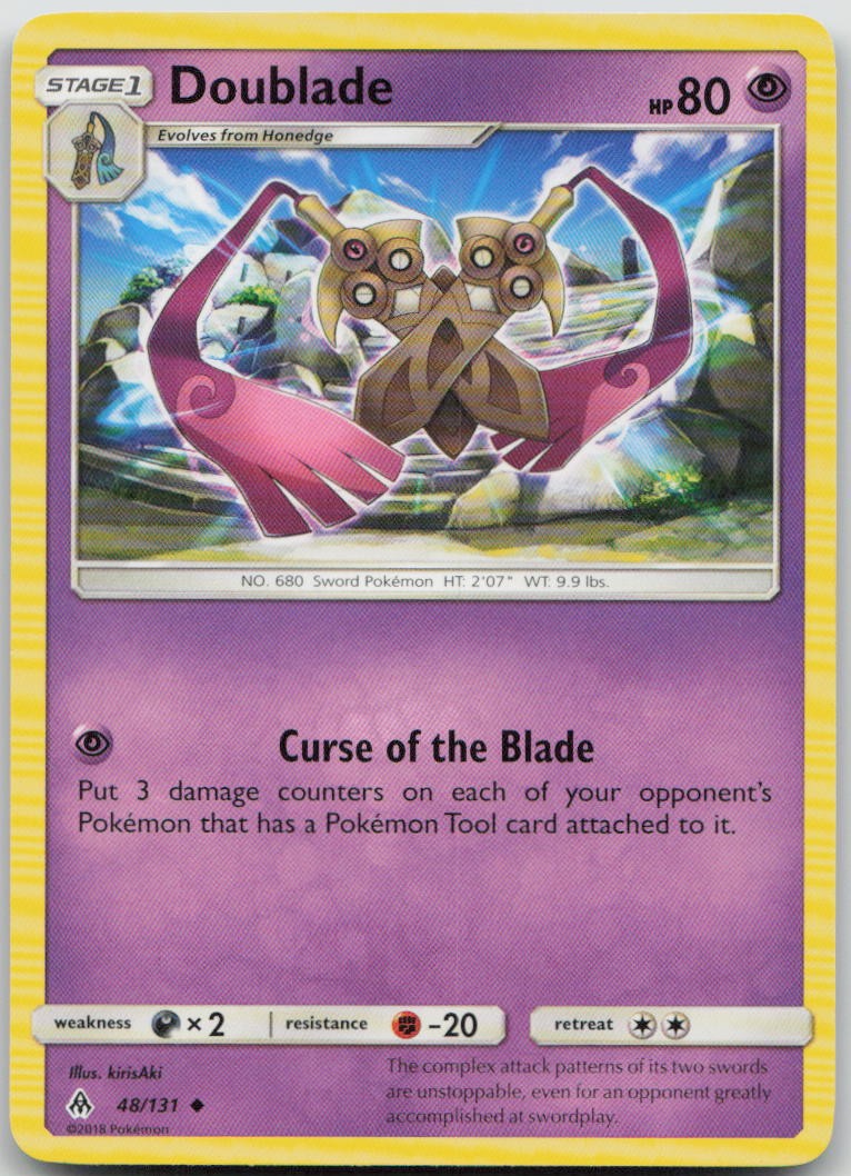 Doublade 48/131 Forbidden Light Uncommon Pokemon MP