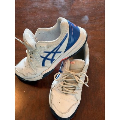 Asics Gel-Dedicate 7 Womens Tennis Shoes White Blue Orange Sneakers Sz 10