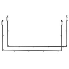 Over The Table Rod Stand with Clamps, 13"-42" Tall  28"-98" Length Adjustable,