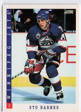 1993-94 Score #380 Stu Barnes Winnipeg Jets