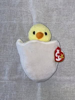 Eggbert the Chick TY Beanie Baby 1999 Retired Pristine Hatching Egg MWMT