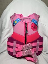 Body Glove Child Neoprene PFD Type 70 Life Jacket Vest Girl 33-55 Lbs Pink New