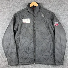 Spyder US Ski Team Jacket Mens M Gray Full Zip Puffer Audi Logo