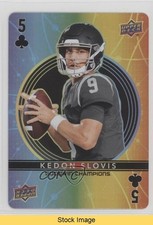 2022 Upper Deck Goodwin Champions Playing Cards Kedon Slovis #5-CLUBS READ w1s