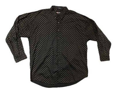 Vintage Ralph Lauren Chaps Button Down Shirt Men XL Extra Large Patterned Cotton