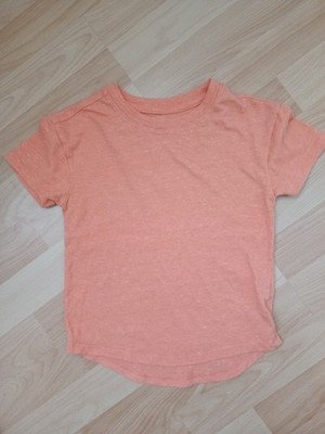 Cat&Jack Jungs T-Shirt Basic Orange Kurzarm Einfarbig Größe 110 / 5T