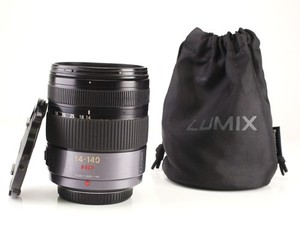 Panasonic 14-140mm F4-5.8 HD Lumix G Vario AF Zoom Lens  Front & Rear Lens Caps