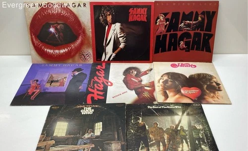 VTG Lot of Rock Vinyl LP Records Sammy Hagar Heart the Guess Who