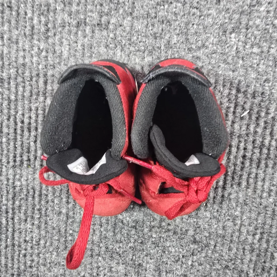 Nike Jordan 6 ретро TD туфли ребенка ясельного возраста размер 4C Varsity красный черный замшевый Baby - Изображение 4 из 4